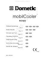 Preview for 1 page of Dometic mobilCooler RC1500 Operating Instructions Manual