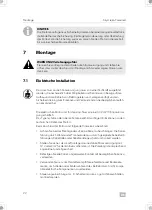 Preview for 22 page of Dometic Oceanair SKYSCREEN Installation And Operating Manual