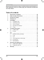 Preview for 27 page of Dometic OG200 Installation, Use And Maintenance Manual