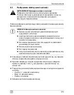 Preview for 171 page of Dometic ORIGO E100 Operating Manual