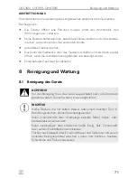 Preview for 71 page of Dometic OV1800 Installation, Use And Maintenance Manual