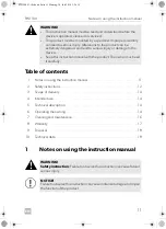 Предварительный просмотр 11 страницы Dometic PERFECTWALL PW1100 Operating Manual