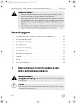 Предварительный просмотр 62 страницы Dometic PERFECTWALL PW1100 Operating Manual