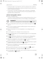 Preview for 76 page of Dometic PERFECTWALL PW3800 Installation Manua