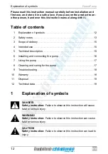 Предварительный просмотр 12 страницы Dometic PowerPump PP1210 Installation And Operating Manual