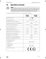 Preview for 111 page of Dometic PP 1002 Installation And Operating Manual