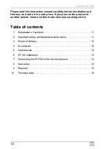 Предварительный просмотр 11 страницы Dometic RainTec RT100 Installation And Operating Manual