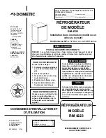 Preview for 13 page of Dometic RM 4223 Installation & Operating Instructions Manual