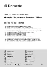 Preview for 1 page of Dometic RM 7600 Short Instructions