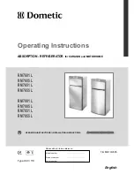 Preview for 1 page of Dometic RM 7601 L Operating And Installation Instructions