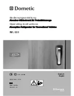 Preview for 1 page of Dometic RML 8330 Operating Instructions Manual