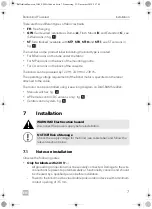 Preview for 7 page of Dometic ROLLER Series Installation And Operating Manual