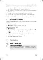 Preview for 70 page of Dometic Rollerblind PrecisionRise Installation And Operating Manual