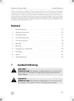 Preview for 75 page of Dometic Rollerblind PrecisionRise Installation And Operating Manual