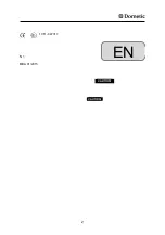 Preview for 2 page of Dometic Saneo B Operating Instructions Manual