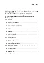 Preview for 4 page of Dometic Saneo B Operating Instructions Manual