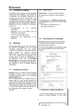 Preview for 7 page of Dometic Saneo B Operating Instructions Manual