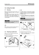 Preview for 12 page of Dometic Saneo B Operating Instructions Manual