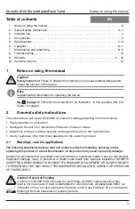 Preview for 3 page of Dometic SeaLand MasterFlush 8100 Series Operation Manual