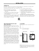 Preview for 3 page of Dometic Servel RGE400 Installation & Operating Instructions Manual