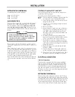 Preview for 4 page of Dometic Servel RGE400 Installation & Operating Instructions Manual