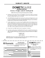 Preview for 19 page of Dometic Servel RGE400 Installation & Operating Instructions Manual