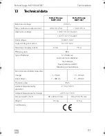 Предварительный просмотр 21 страницы Dometic SINEPOWER MCP1204 Operating Manual