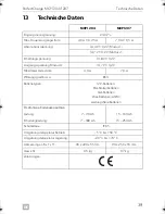 Предварительный просмотр 39 страницы Dometic SINEPOWER MCP1204 Operating Manual