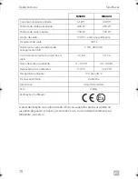 Preview for 70 page of Dometic SINEPOWER MSI 212 Installation And Operating Manual