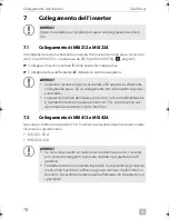 Preview for 78 page of Dometic SINEPOWER MSI 212 Installation And Operating Manual