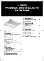 Dometic SKYSCREEN POWERED Series Installation And Operating Manual preview