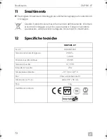 Предварительный просмотр 72 страницы Dometic SMP 301-07 Installation And Operating Manual