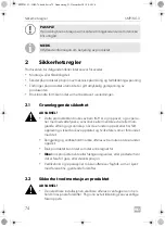 Preview for 74 page of Dometic SMP301-11 Installation And Operating Manual