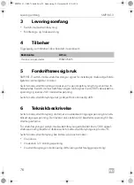 Preview for 76 page of Dometic SMP301-11 Installation And Operating Manual