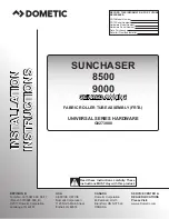 Dometic SUNCHASER 8500 Installation Instructions Manual preview