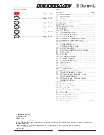 Preview for 3 page of Dometic T2500 H/HG-LP Operating And Maintenance Handbook