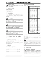 Preview for 4 page of Dometic T2500 H/HG-LP Operating And Maintenance Handbook