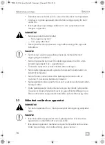 Предварительный просмотр 76 страницы Dometic TBW203 Operating Manual