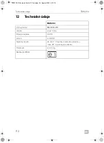 Предварительный просмотр 112 страницы Dometic TBW203 Operating Manual