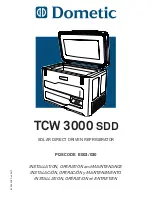 Dometic TCW 3000 SDD Installation, Operation And Maintenance Manual preview