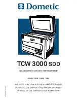 Preview for 1 page of Dometic TCW 3000 SDD Installation, Operation And Maintenance Manual