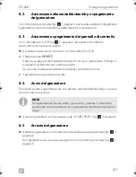 Preview for 121 page of Dometic TEC 40D Operation Operating Manual