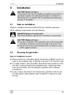 Preview for 31 page of Dometic TEC60 Installation Manual