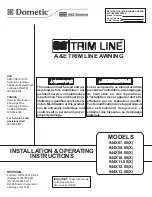 Dometic TRIM LINE 944-07.00 Series Installation & Operating Instructions preview