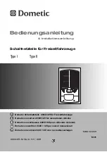 Dometic Type I Operating Manual preview