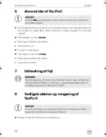 Preview for 58 page of Dometic VacPort Installation And Operating Manual