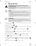 Preview for 92 page of Dometic VacPort Installation And Operating Manual