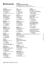 Preview for 176 page of Dometic Waeco CoolFun PB 266 Operating Manual