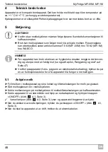 Preview for 46 page of Dometic WAECO MyFridge MF-1M Operating Manual