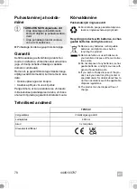 Preview for 74 page of Dometic Waeco TPOPUV Operating Manual